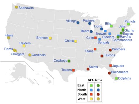 what does nfc stand for football|nfc vs afc map.